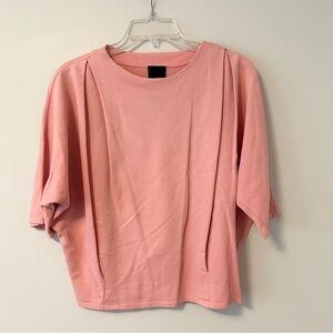 Heather Pleated Dolman Sleeve Top